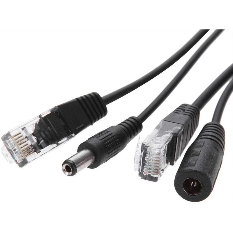 CTXSumTec 4-Pair Passive PoE Injector and Splitter Kit with 5.5x2.1