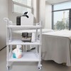 LIAPDG 3 Tiers Spa Trolley Cart, Facial Esthetician Cart 360°