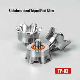 SUNWAYFOTO TP-02 3/8" Stainless Steel Tripod Spike Feet Universal Tripod Feet Replacement Parts Accessories (Pack of 3)
