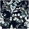 HAOKHOME 93042-3 Peel and Stick Wallpaper Black/Grey Eucalyptus Leaf Floral