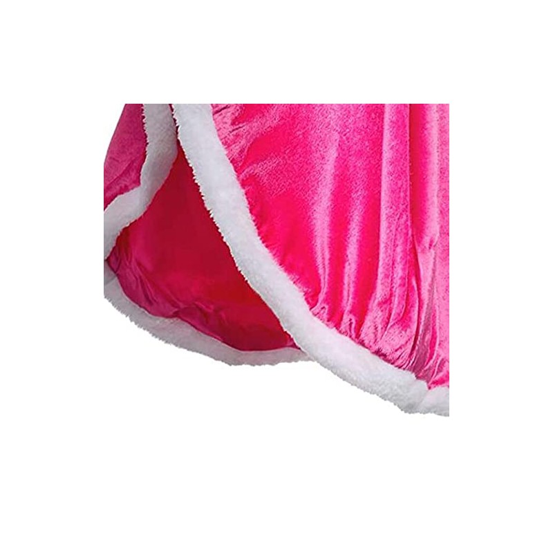 jbluelover Cape, Princess, Plain, Ribbon Decoration, Hooded, Fluffy, 3 Sizes,