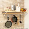 Wake Sangyo TK-112 Hanger Bracket, Shelf Bracket, Black, 8.3 inches