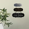 Signs ByLITA Designer Coat Room Sign (Brushed Gold) - Large