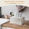 GCWSTJK Whitewashed Tissue Box Cover Rectangle - Wood Rectangular Tissue