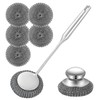 Heavy Duty Stainless Steel Scrubber Set - Long & Short