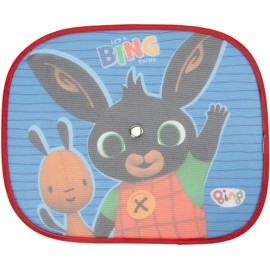 Pair of Side Awnings for Bing Cars for Boys and Girls 44 x 35 cm with Bing and Flop Graphics on Blue Background