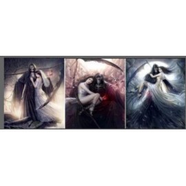 Unbranded 3d changing picture Grim Reaper Bride, 3 images in 1!! 15.5"x11.5"