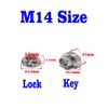 VOSANTU M14 304 Stainless Steel Anti-Theft Locking Nuts P2.0 Security