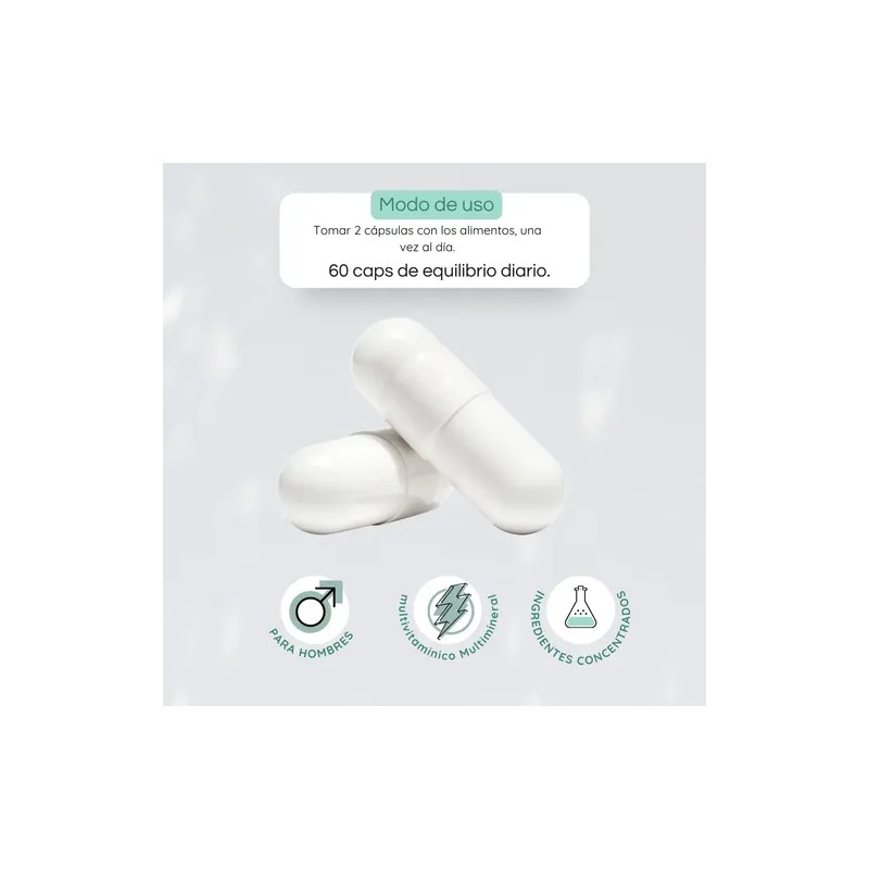 Suplemento Para Hombre Multivit Benat Con Ginseng 60 Caps