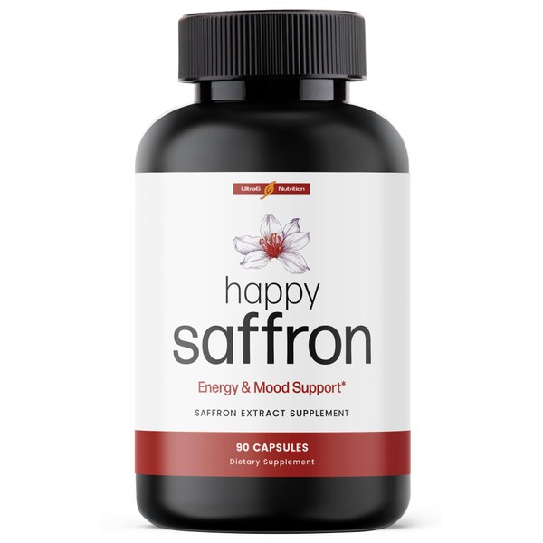 Ultra6 Nutrition Happy Saffron Supplements - 100% Pure Saffron Extract