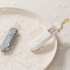 3-Compartment Portable Mini Pill Case with Keychain Loop Pill Gray 5ea