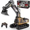 kolegend Remote Control Excavator Toy 16 Inch, 9 Channel RC