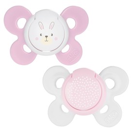 CHICCO, Set de Chupón para Bebé PhysioForma Comfort, 0-6 meses, Color Rosa