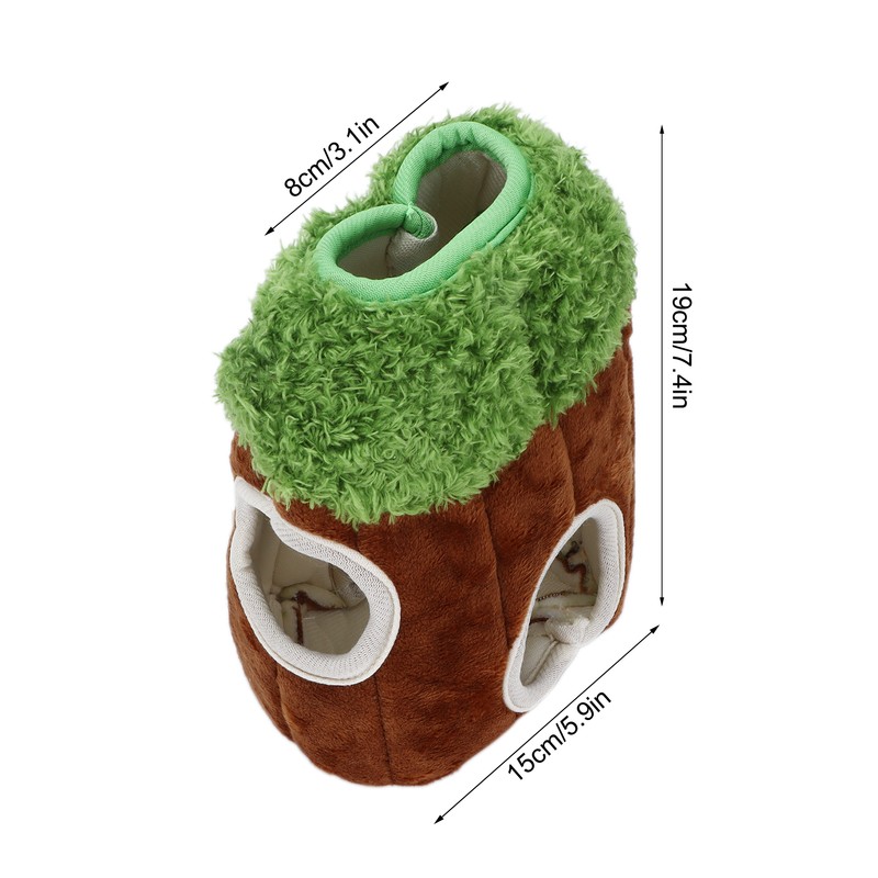 Sloth Trunk Holes Toys for Dog Squeaky Plush Toys Hide