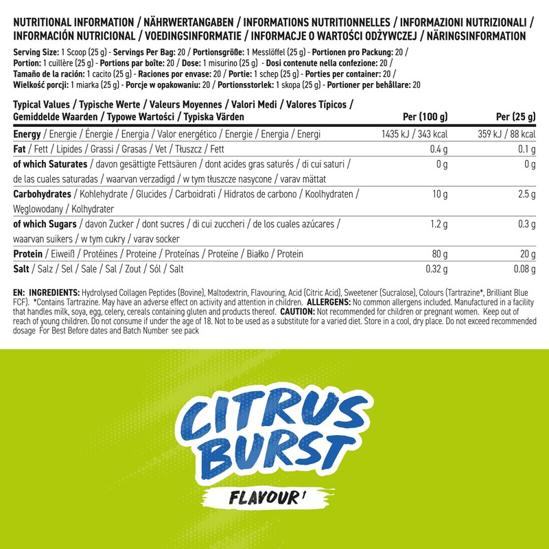 BodyFuel Clear Protein - Beef Protein Isolate - Clear &