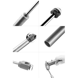 LOOTICH 60N Flap Fitting Flap Holder Lid Gas Spring Damper Chests Hinges for Kitchen Cabinet Soft Close Door Hinges Soft Opening Pack of 4