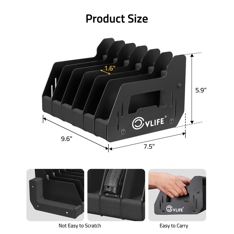 CVLIFE Pistol Rack for Gun Safe Foam Indoor Pistol Rack