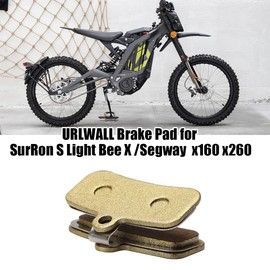 URLWALL 2pcs Brake Pad for Sur Ron Sur-Ron Light Bee X and S Segway X160 X260 Talaria Sting MX3 R MX4, Rear Front Disc Brake Pads Durable Electric Dirt Bike Brake Pads Motorcycle Parts