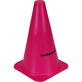 Boje Sport Set of 10 marker cones, 23 cm, pink, for football training, training aids, traffic cones, for children, sports, inline skating, equestrian and agility dog sports, athletics