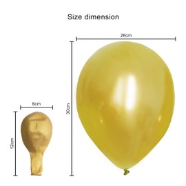 Joyloons METALLIC GOLD BALLOONS 15 UNITS 32 cm gold biodegradable natural latex balloons ideal for party decoration birthday graduation wedding anniversary baptisms. Made in Spain.