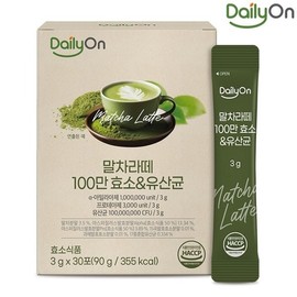 [데일리온] 국내산 말차라떼 100만 효소 유산균 30포x1개(1개월) [Daily On] Domestic Matcha Latte with 1 Million Enzyme Probiotics 30 Pouches x 1 (1 Month)
