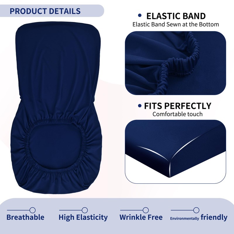 Showgeous Set of 4 Bar Chair Covers, Bar Stool Covers,