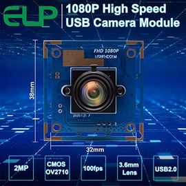 ELP 2megapixel HD Libre de Conductor de Soporte de cámara USB Mjpeg Linux Android Ventanas de Desarrollo de Tablero, USB módulo de la cámara