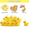 Niuhong Pack of 30 Duck Charms Pendants Small Yellow Duck