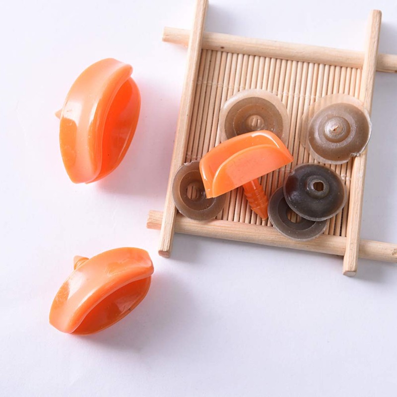 HEALLILY 50 Pieces Plush Toy Making Supplies Duck Mouth 24mm