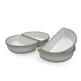 SureFeed Halbschale, 4 Stück, Grau