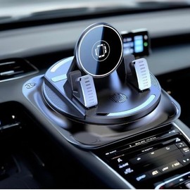 New 360°Dashboard Car Phone Holder,Dashboard Phone Holder with Vacuum Suction Technology Essential Phone Holders with Strong Suction Cup for All Smartphones,Universal Windshield Adhesive Mount(1 PCS)