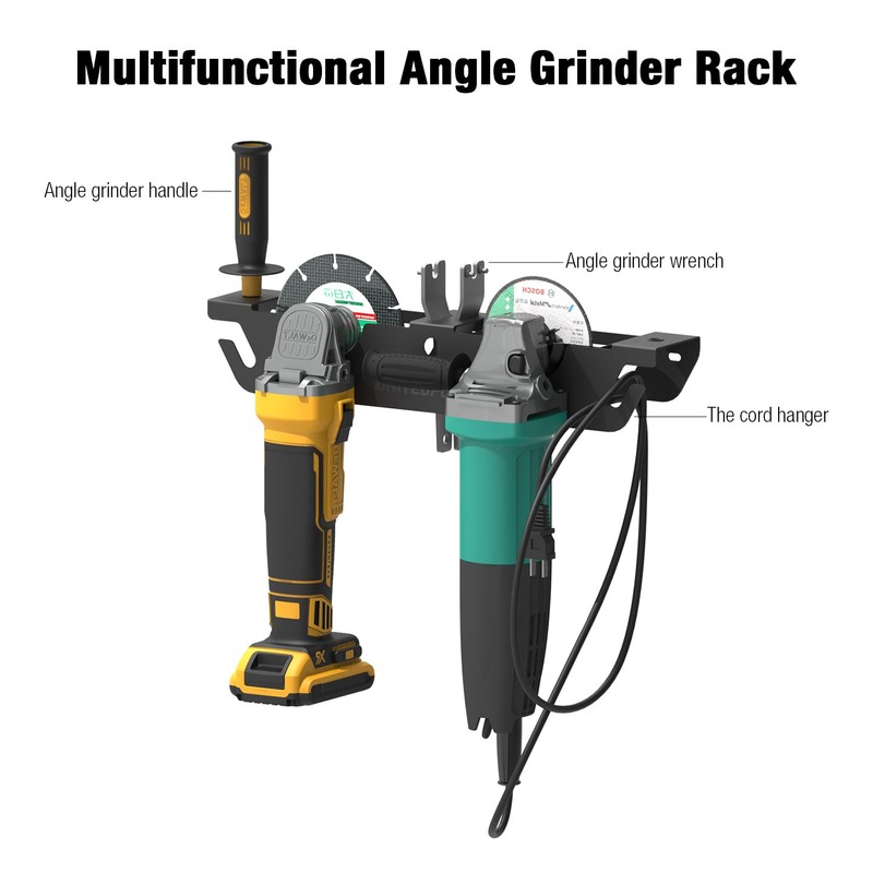 UNITEDPOWER Angle Grinder Holder - 4 Bay Angle Grinder Rack/Stand