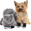 Frienda 8 Pieces Dog Socks Pet Knit Socks Anti-Slip Cat