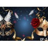 LYWYGG Birthday Party Thin Vinyl Photography Backdrop 7x5FT Masquerade Mysterious