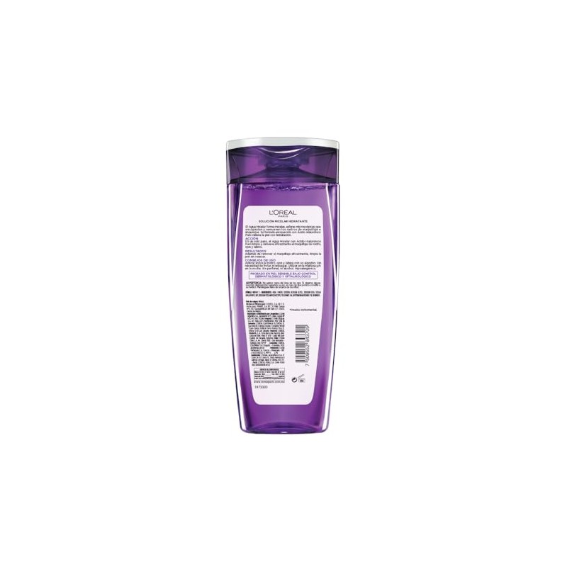 L'oréal Paris Agua Micelar Revitalift Ácido Hialurónico, 380 ml