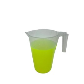 Cartrend Messbecher mit Handgriff und ausgestanzter Skala transparent 2L