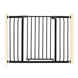 Dreambaby Liberty Security Baby Safety Gate - with Smart Stay Open Feature - Fits Openings 39-42 inches Wide - Black - Model L920BB