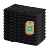 Lavea Set of 10 Elena Terry Series Washcloths, 15 x