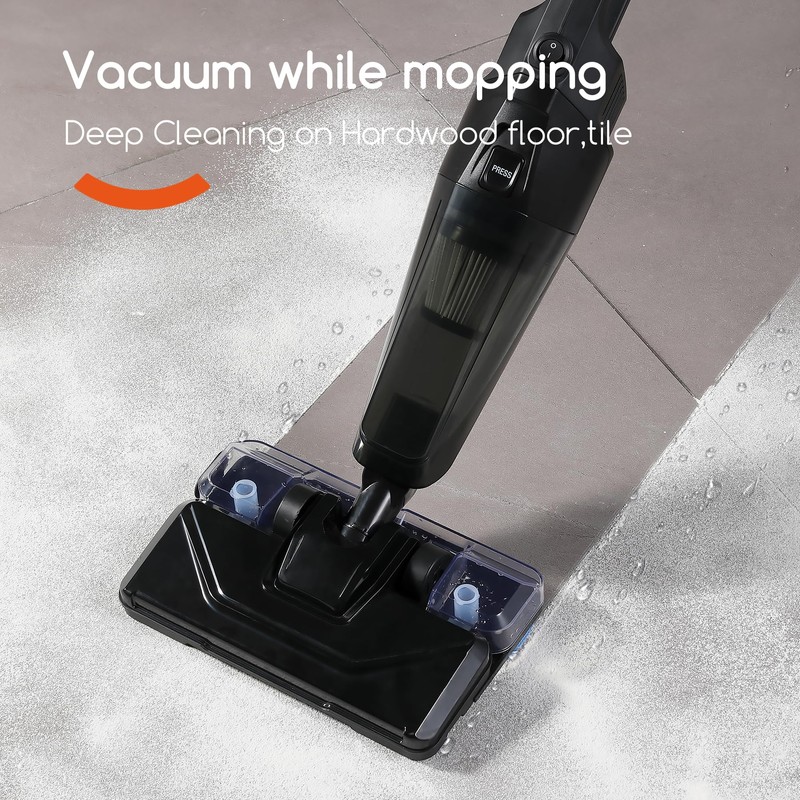 REECOO Stick Vacuum Cleaner with 3 Mop Pads Electirc Mop