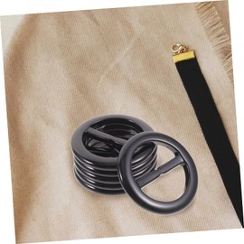 Operitacx 30pcs Round Japanese Buckle Wrap Cinch Clip Shirt with Buckles Pin Chiffon Scarf Belt Clip Scarf Belt Spade Tie Clip Scarfs Striped Button down Shirt Women Shirt Clip Resin Black