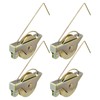 4 Pack Sliding Screen Door Rollers Tension Spring, 1-1/4" Concave