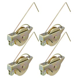 4 Pack Sliding Screen Door Rollers Tension Spring, 1-1/4" Concave Steel Ball Bearing Rollers Compatible with KDEX20 Series KD Screen Doors, Replaces B515, B714, B796 Top and Bottom Mount Smooth Glide