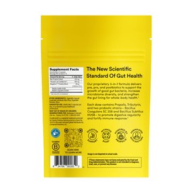 Beekeeper's Naturals Complete Gut Health, 3-in-1 Prebiotic, Postbiotic, Probiotics for Digestive Health & Bloating Relief for Women & Men, Propolis Powered, Gluten-Free Vegan Capsules, 28ct