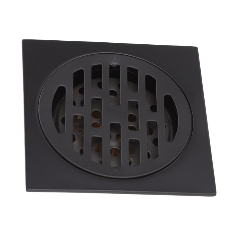 Floor Drain European Style Antique Stainless Steel and Copper Square