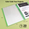 Kokuyo 20-Pocket Binder with Plastic Sleeves 8.5"x11" (Clear), A4 and