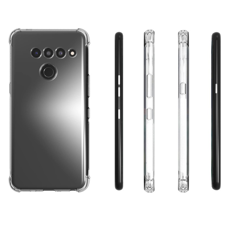 USTIYA Case for LG V50 ThinQ Clear TPU Four Corners