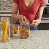 Home Basics 4 Piece Glass Canister Set, Clear