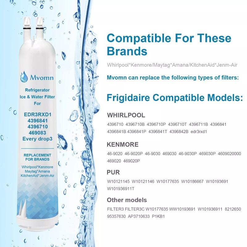 MVOMN 3Pack Kenmore Replacement Refrigerator Water Filter 9083 469083 9020