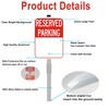 2Pack Blank Reserved Parking Sign with 36" Stakes, Write-On Sign