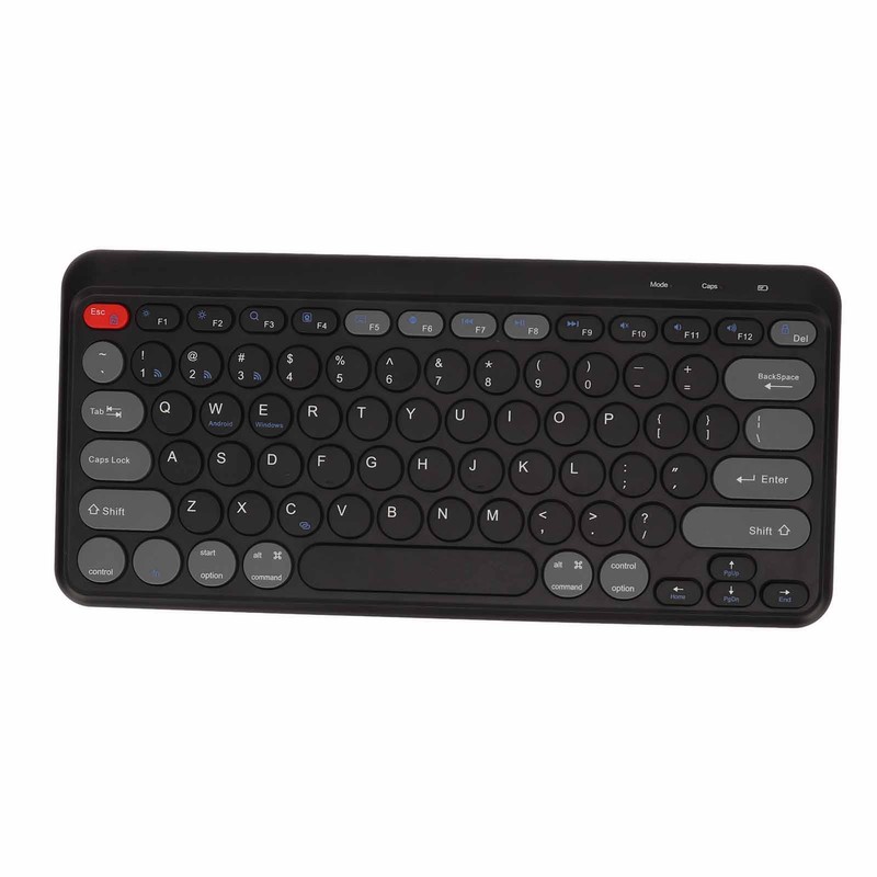 Compact Round Keycaps Mini Keyboard Wireless Bluetooth 2.4G Dual Mode